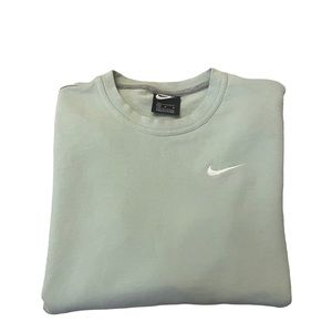 Nike Logo Embroidered Mint Sweatshirt 100% Cotton